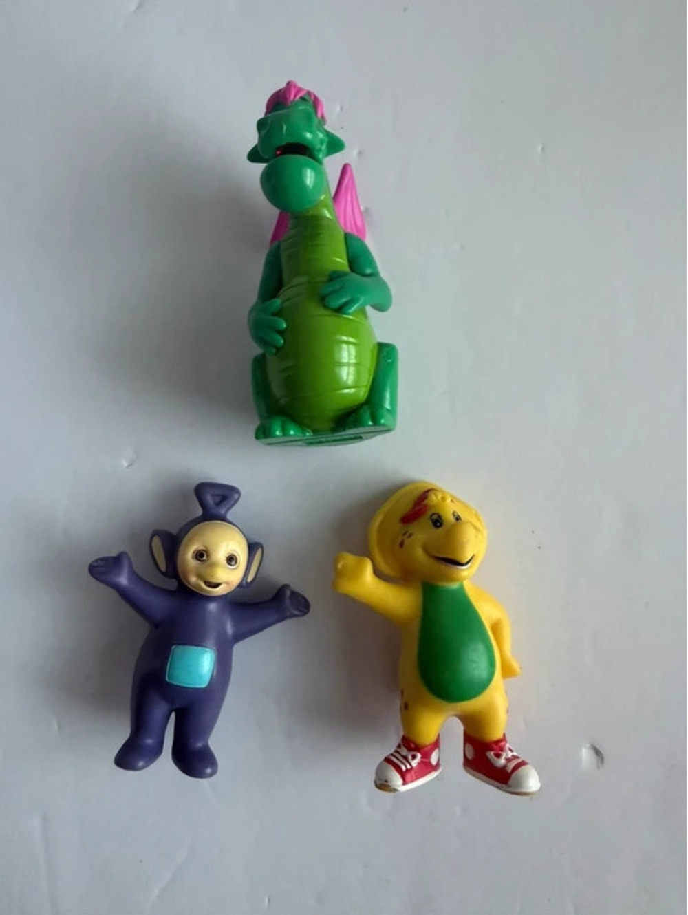 Vintage 90s TV & Movie Character PVC Figure Lot Teletubbies Barney
